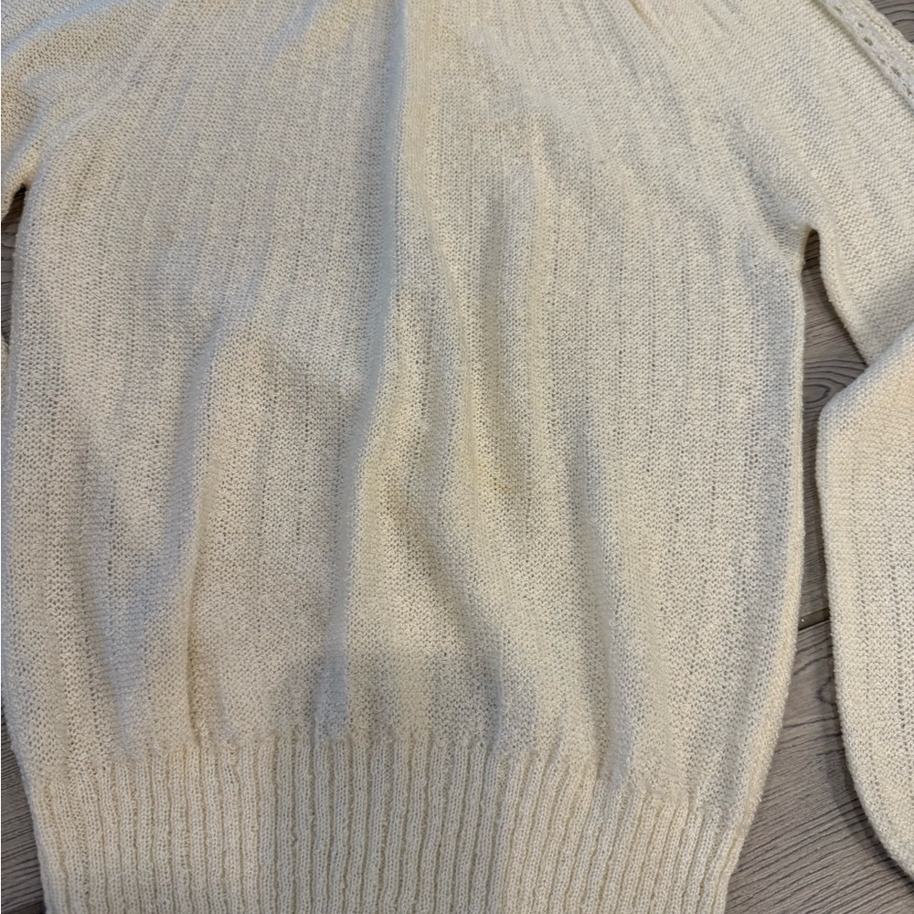 Marisa Christina Vintage Knit Puff Sleeve Sweater - Picture 5 of 10
